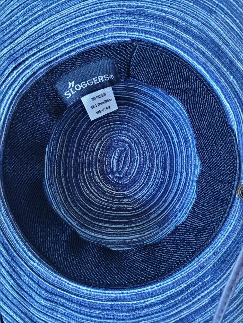 Sloggers Wide Brim Braided Sun Hat w/ Wind Lanyard, UPF 50+